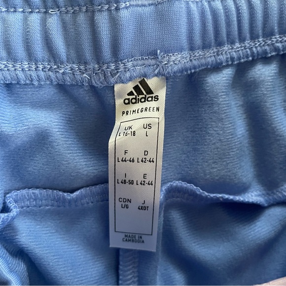 Adidas Essentials 3 Stripe Women’s Track Pants Straight Leg Pink and Blue Size L - Picture 8 of 10